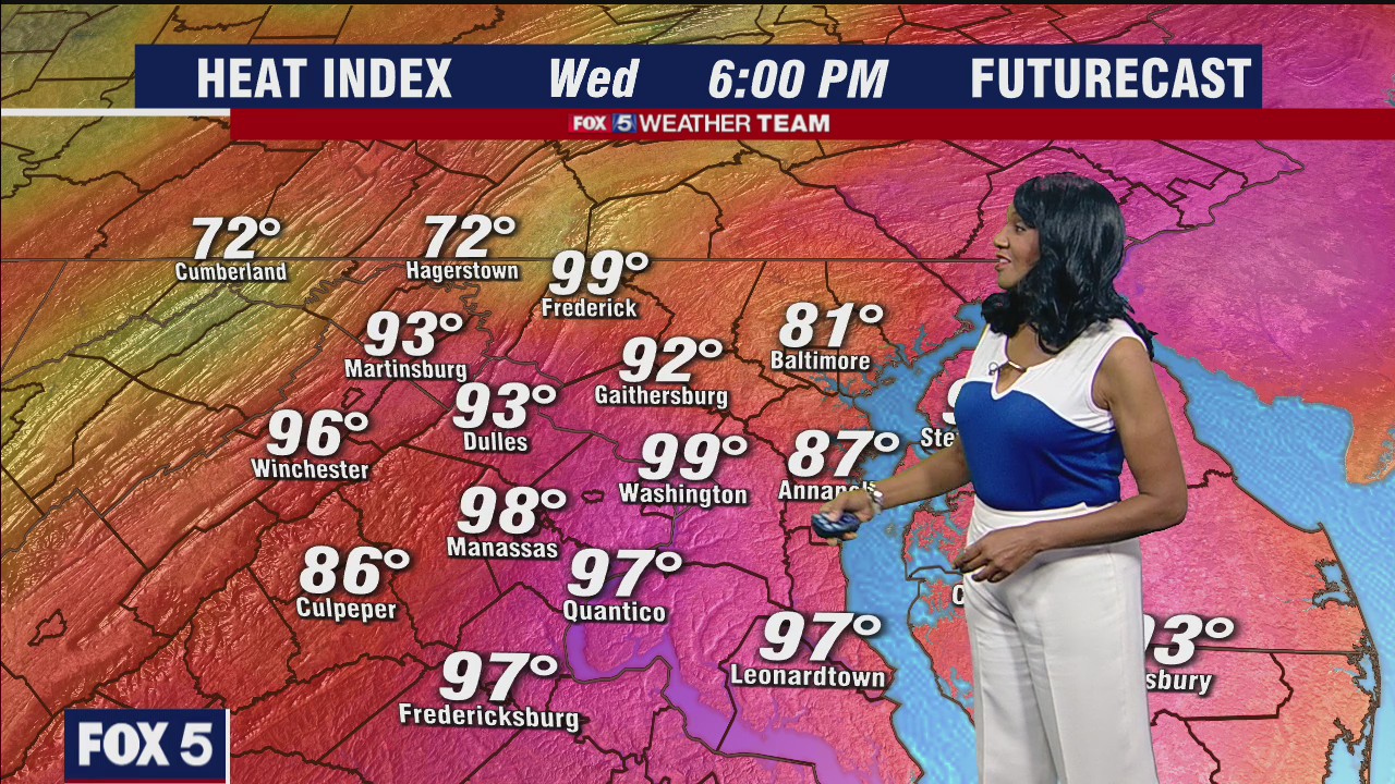 FOX 5 weather forecast at 11