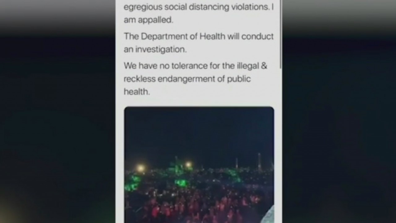 Controversial concert in the Hamptons
