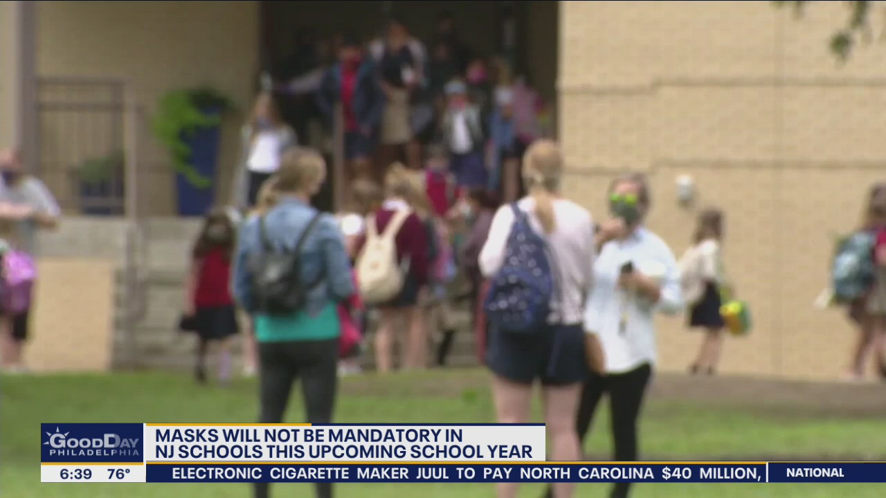 Masks will not be mandatory in NJ schools this upcoming year