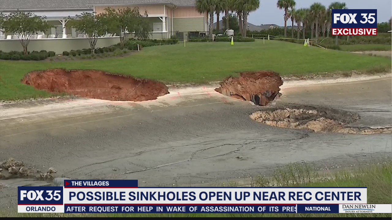 Possible sinkholes open up in The Villages