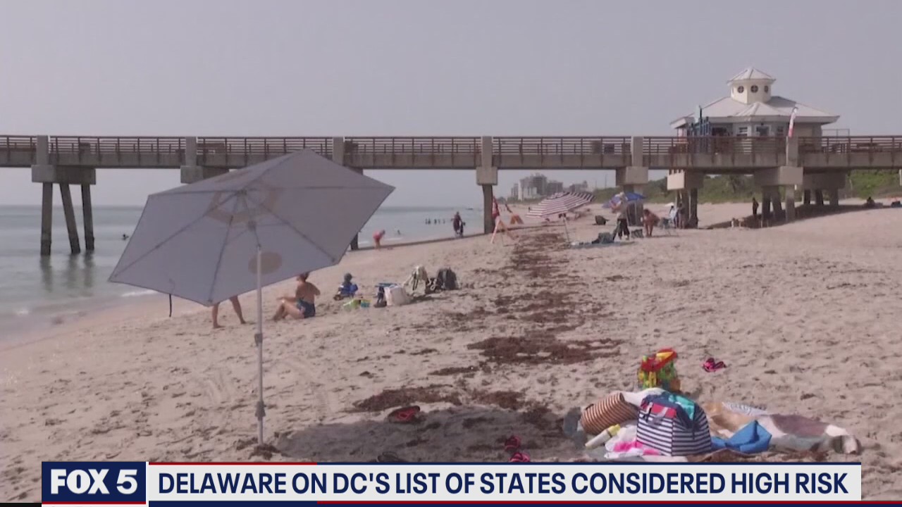 Delaware on DC's list of states considered high risk