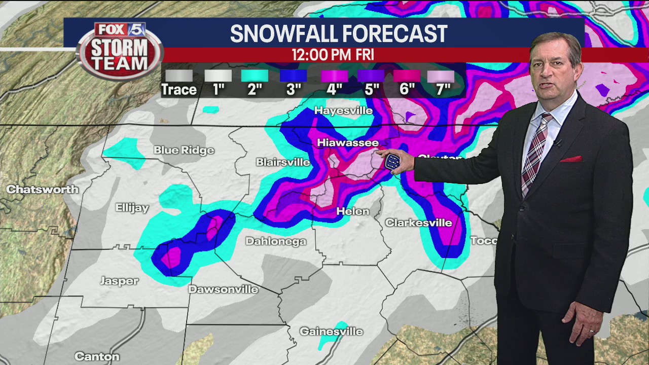 Tuesday evening forecast