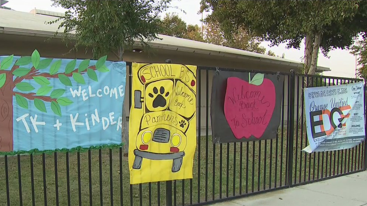 Students return to school online in Orange County