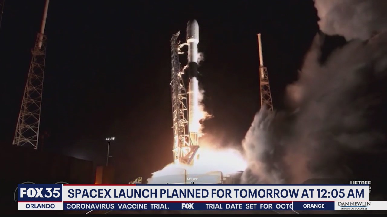 SpaceX launch planned for early Wednesday morning