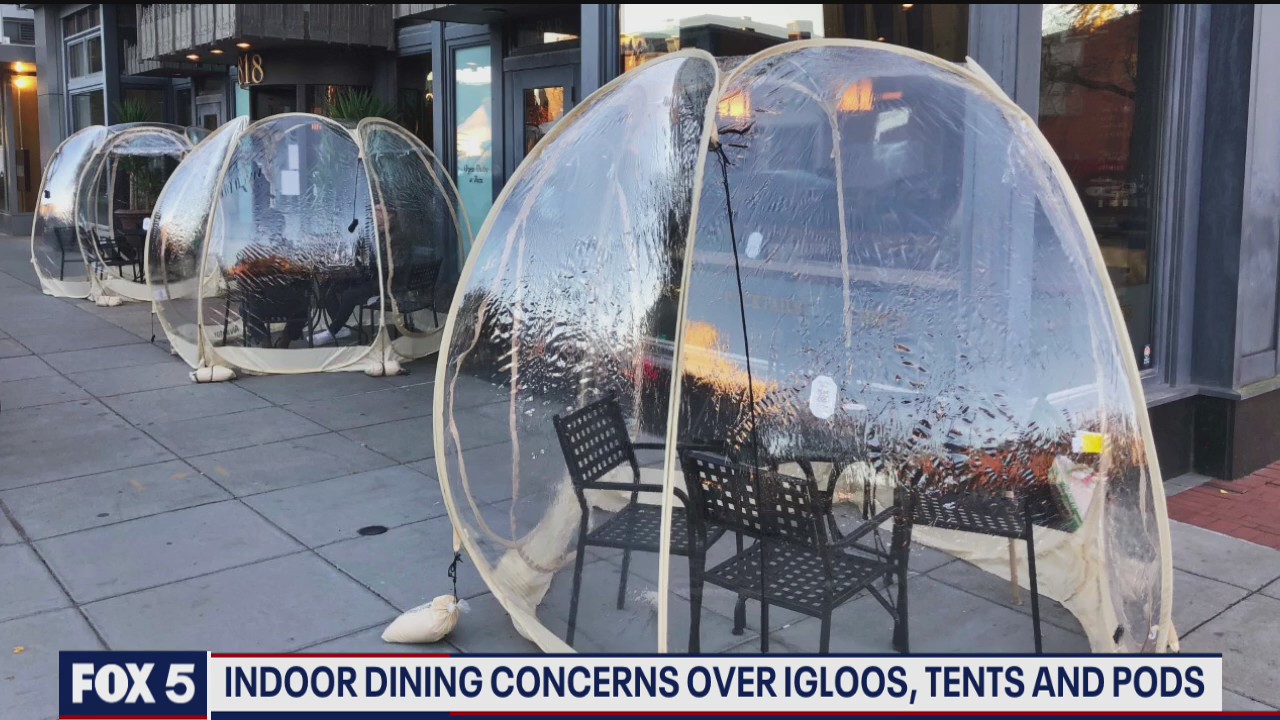 Indoor dining concerns over igloos, tents and pods