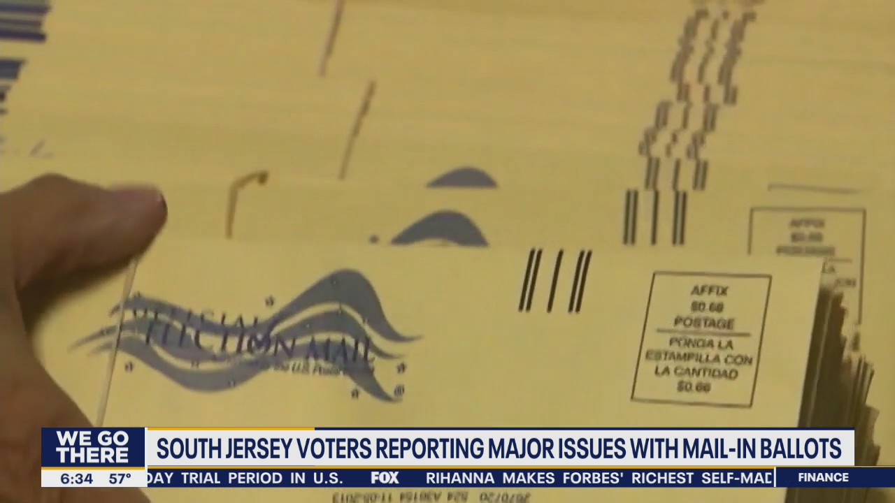 South NJ voters reporting issues with mail in ballots