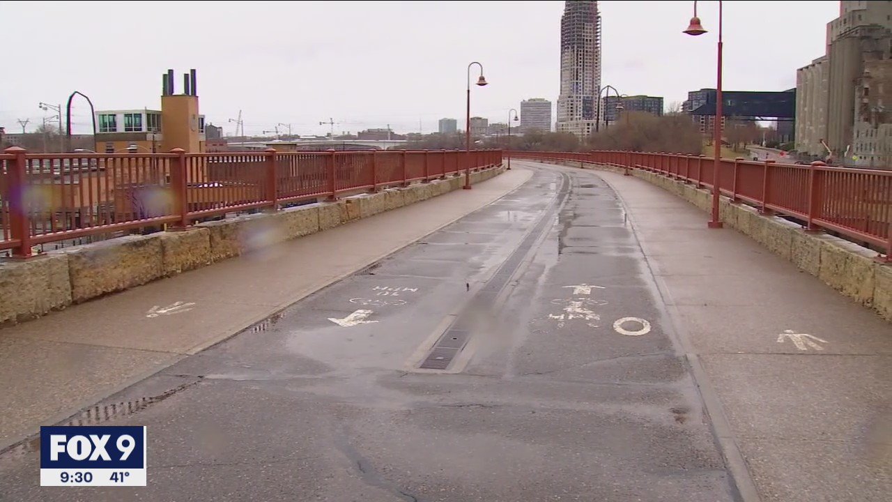Vehicle seen driving across Stone Arch Bridge prompts concern