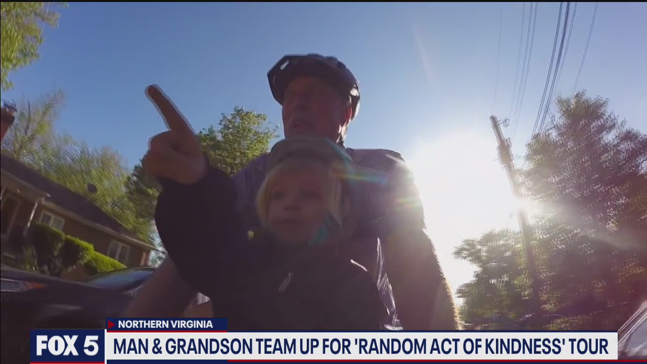 Northern Virginia man and grandson wrap up random act of kindness tour