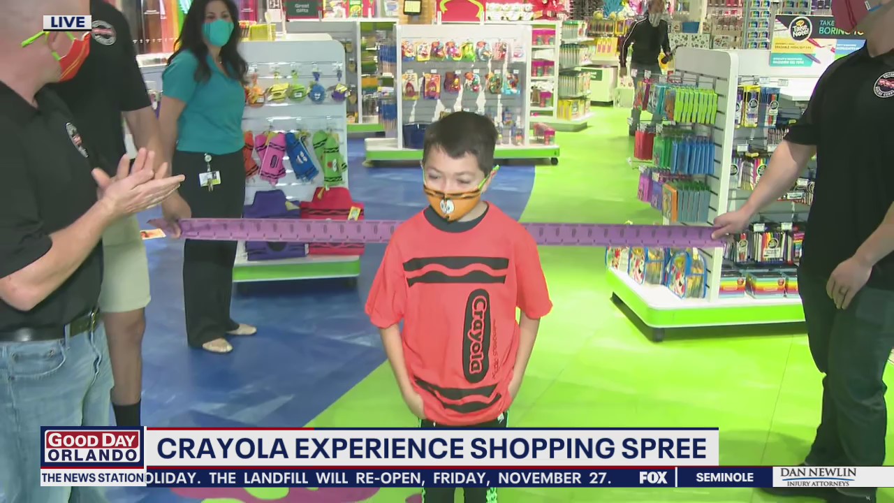 David Martin Reports: Crayola Experience shopping spree