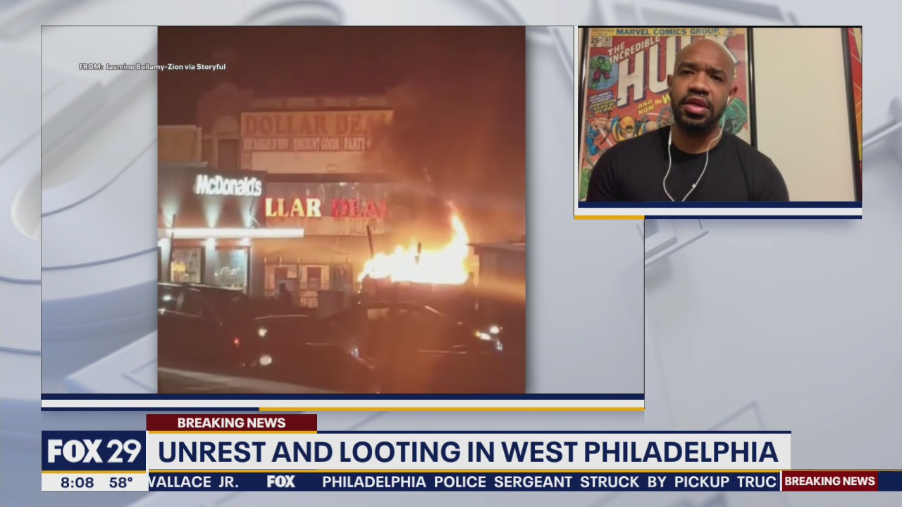 Local pastor from Culture Changing Christians talks about unrest and looting in West Philadelphia overnight