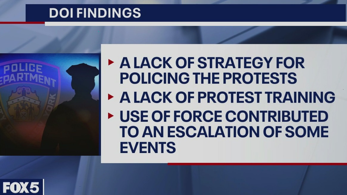 Report on NYPD response to protests