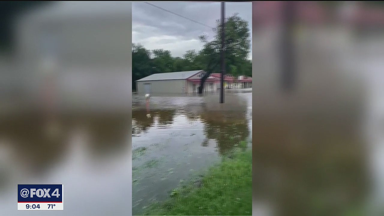 Flood waters damage Azle business