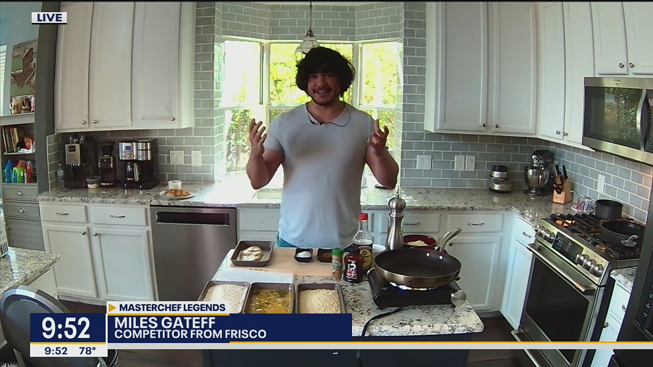 Frisco YouTuber Miles Gateff competing on MasterChef Legends