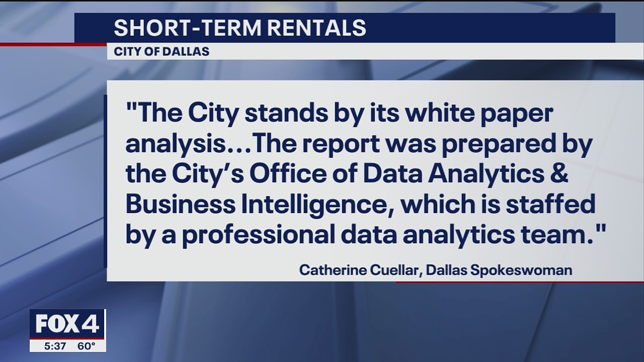 Dallas report finds no negative impact from short-term rentals