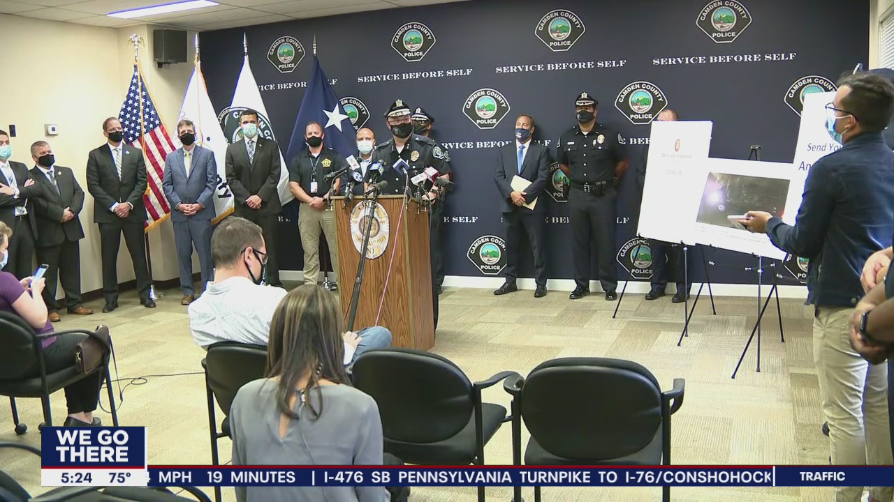 Police search for suspects after home of 2 Camden County police officers struck by gunfire