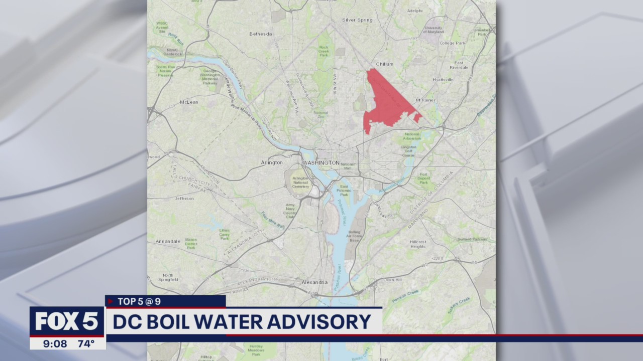 DC Boil Water Advisory in place