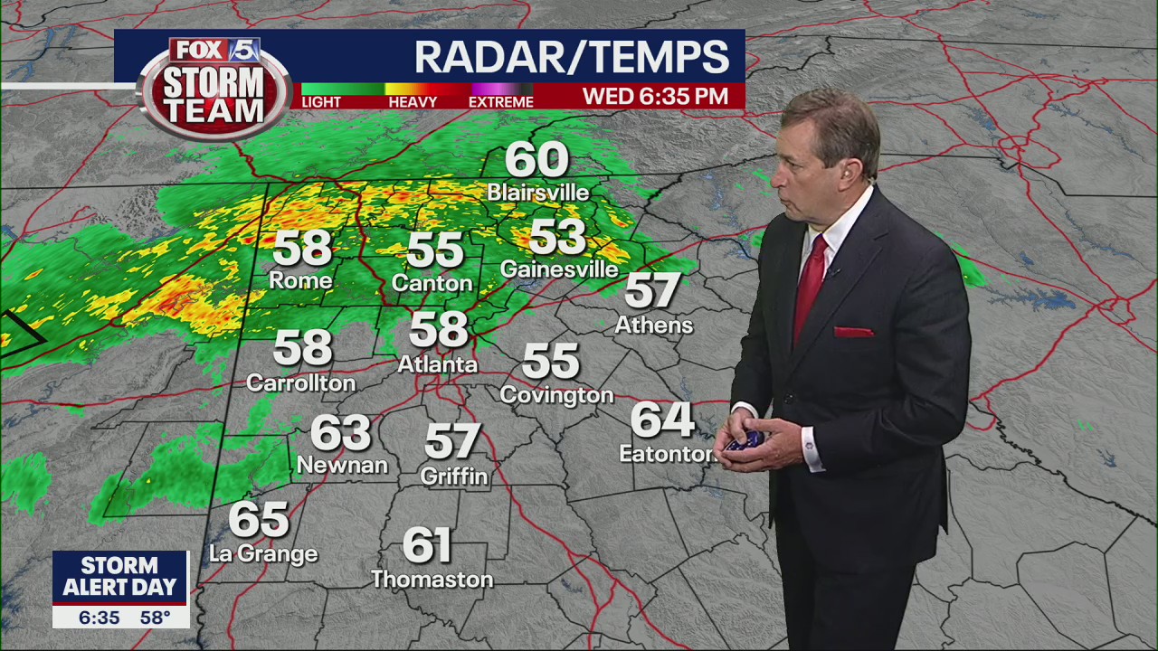 Wednesday evening weather forecast - Flash Flood Watch in effect in northern counties