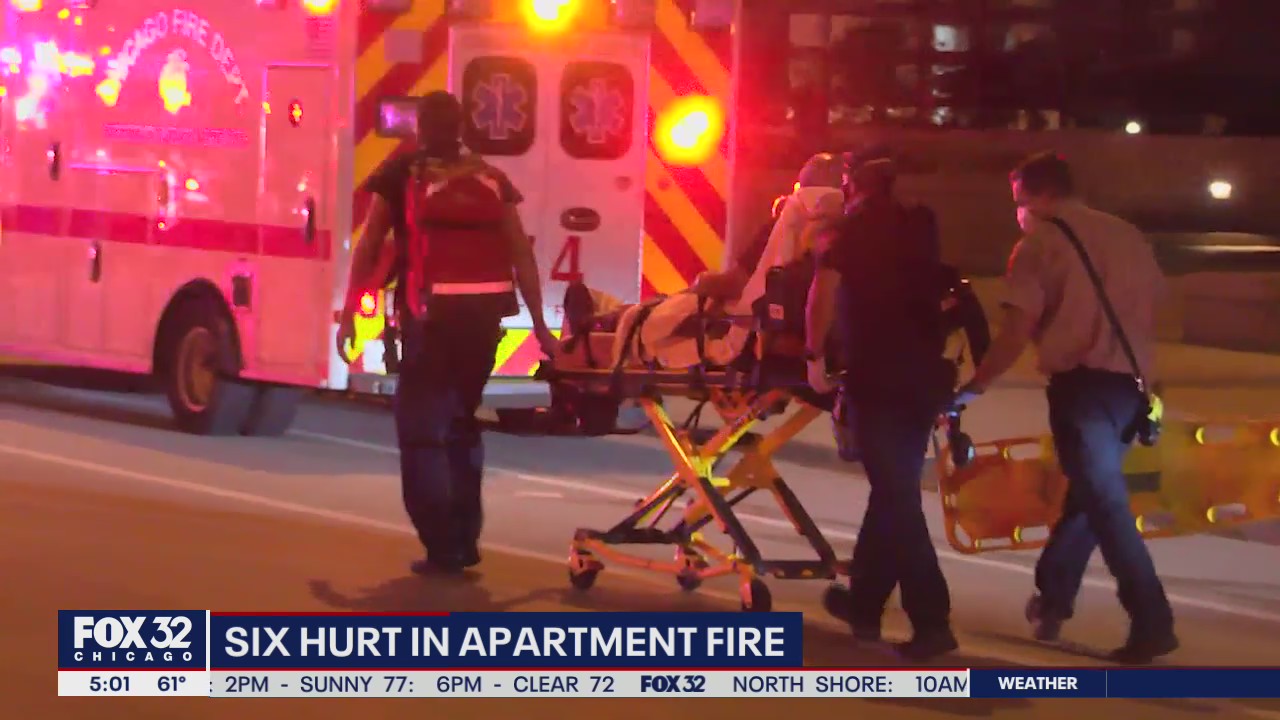 6 injured in Loop apartment fire