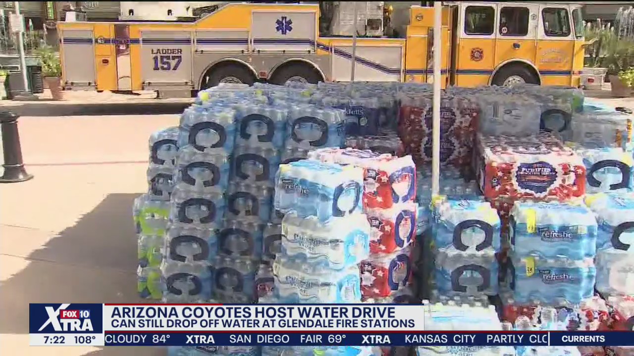 Arizona Coyotes collecting water donations to benefit Phoenix Rescue Mission