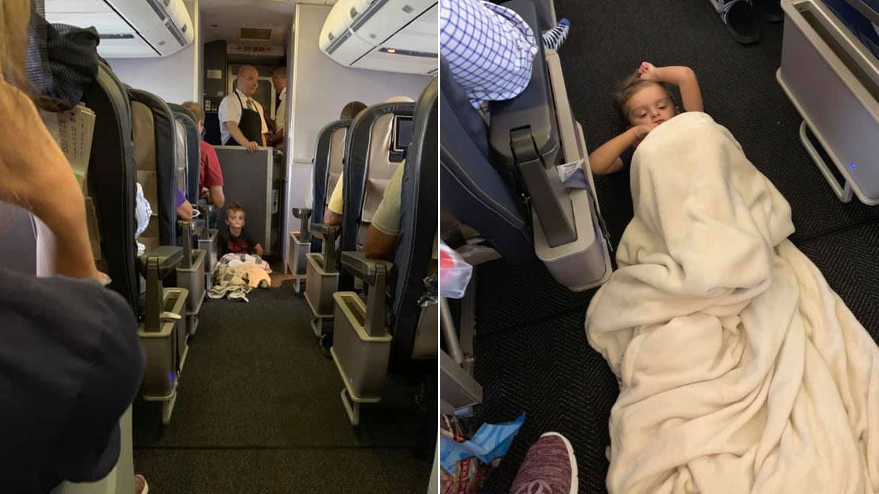 Mom praises United crew, passengers for being kind to her son on flight