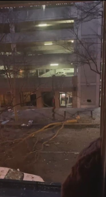 Buildings Damaged Following Explosion in Downtown Nashville