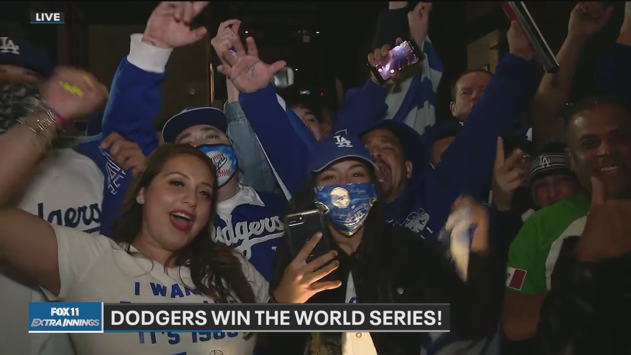 Dodger fans react to the boys in blue winning the World Series!