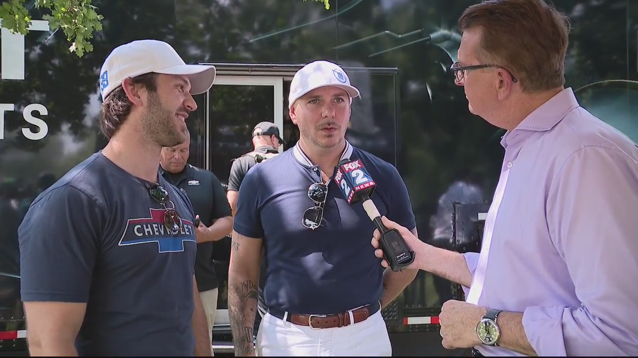 Music icon Pitbull visits the Woodward Dream Cruise