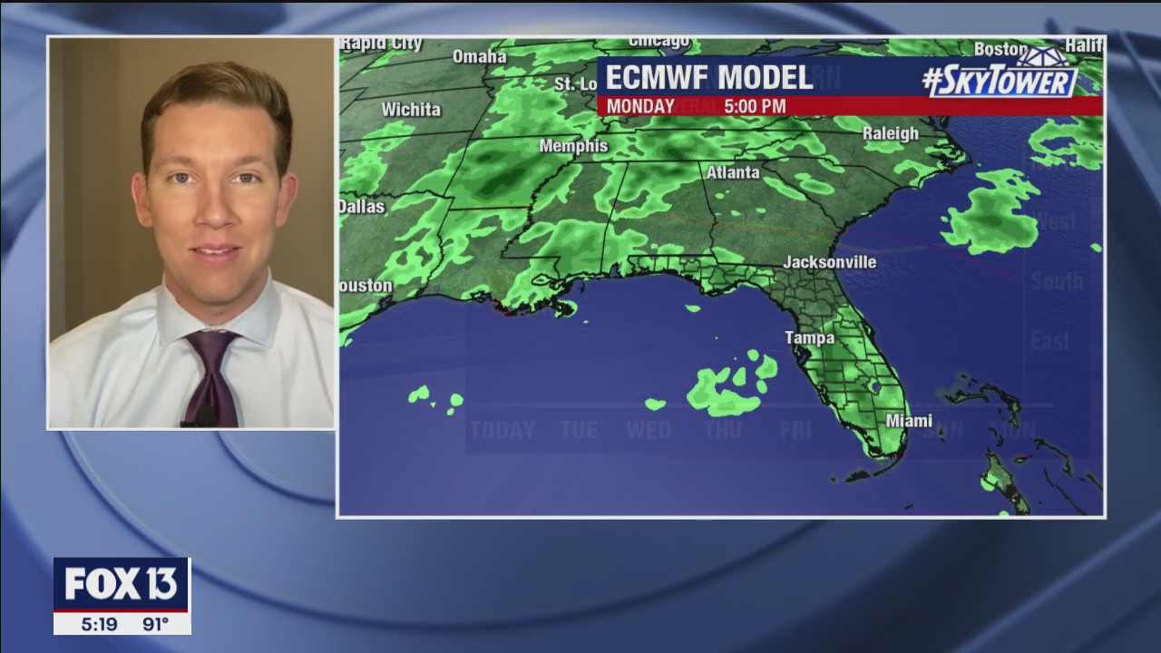 Monday evening weathercast