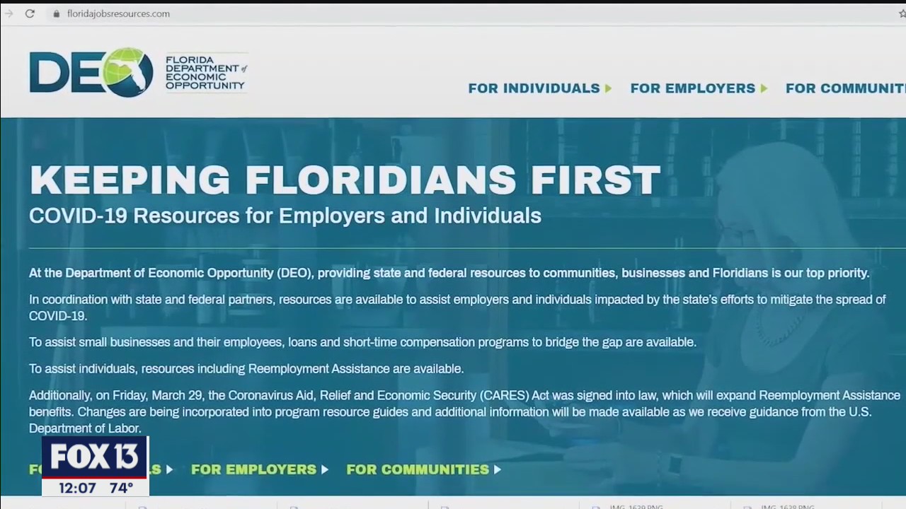 Report calls for replacement of Florida unemployment system