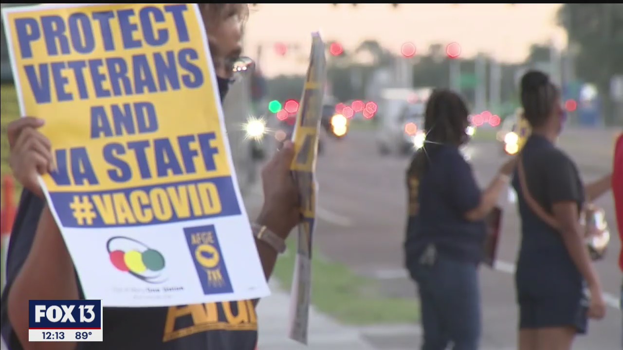 VA nurses in Tampa join nationwide protest