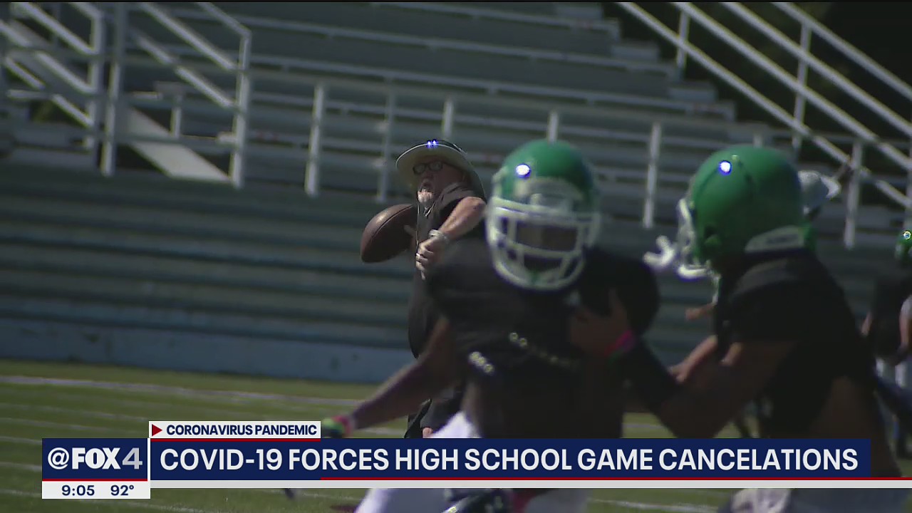 COVID-19 forces high school game cancelations across North Texas