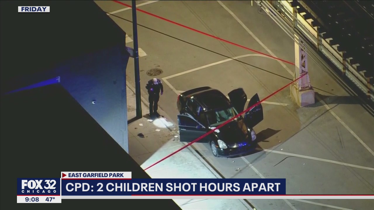Two children shot in Chicago in two separate gun violence incidents