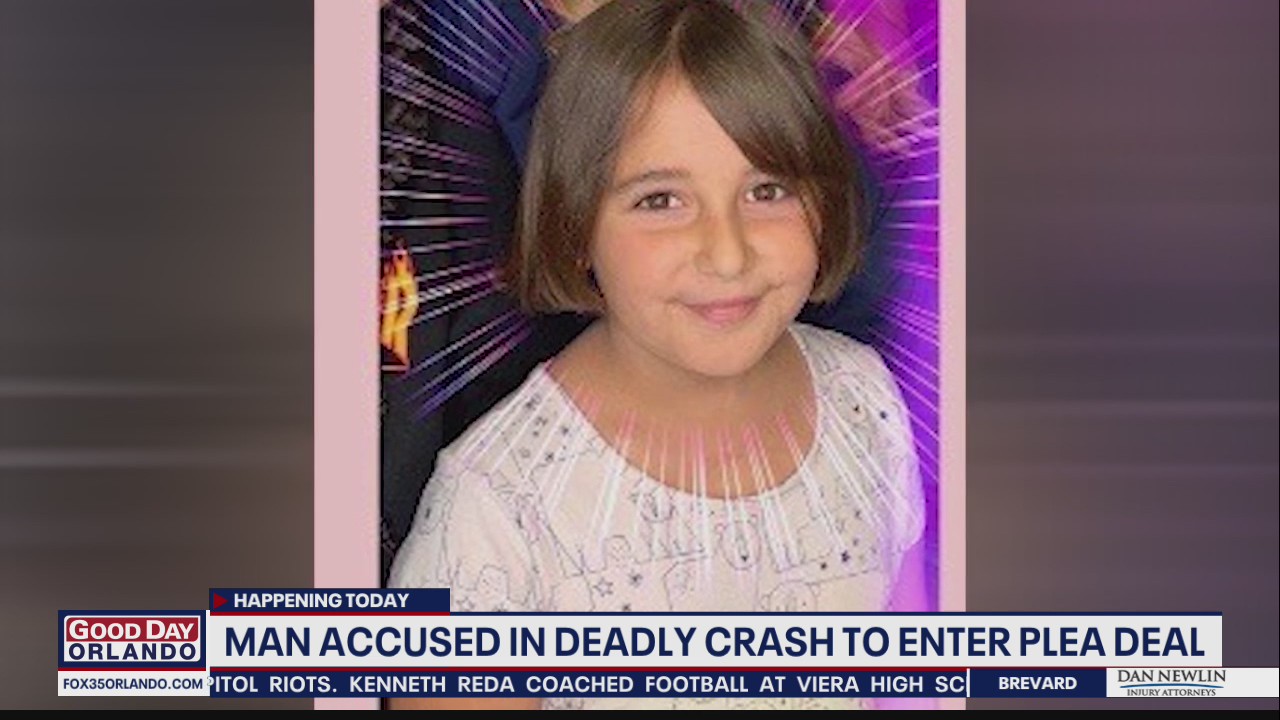 Man accused in crash that killed 9-year-old Florida girl to enter plea deal