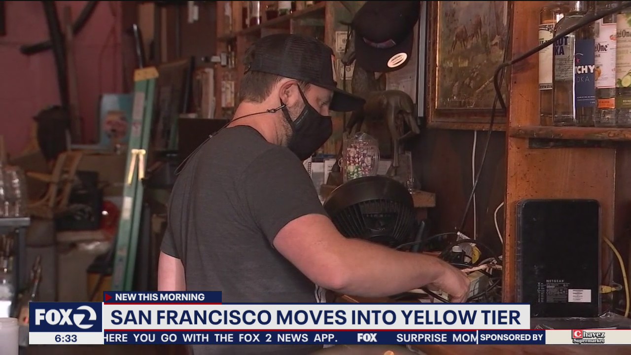 San Francisco is 1st in Bay Area to move to least-restrictive yellow tier