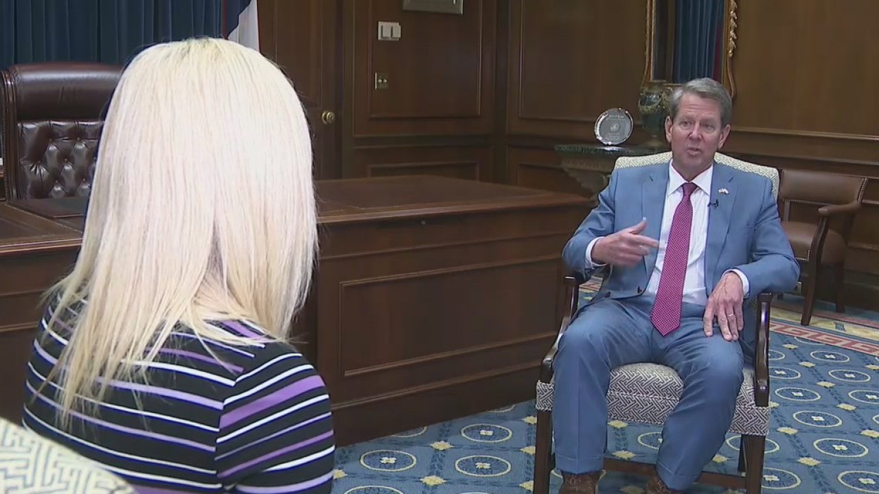 One-on-one with Gov. Kemp on first day of open vaccination