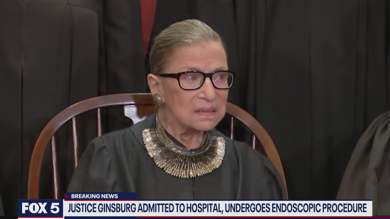 Justice Ginsburg admitted to hospital