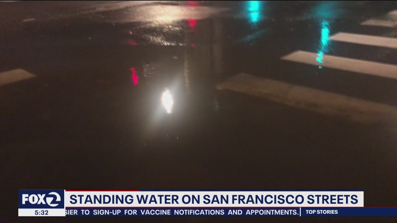 Standing water on San Francisco streets