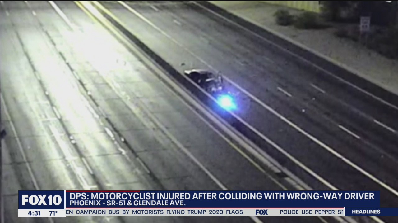 Motorcyclist injured in wrong-way crash on SR-51