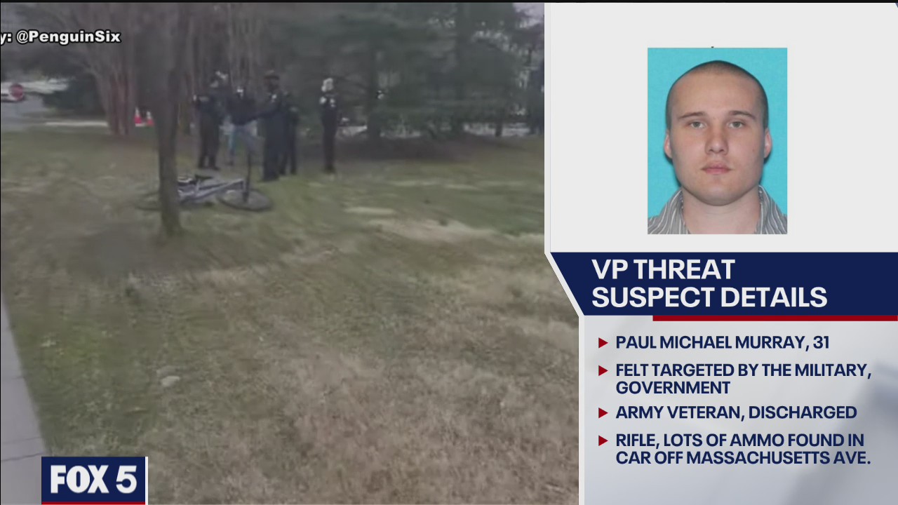 Man with guns in car arrested near vice presidential mansion