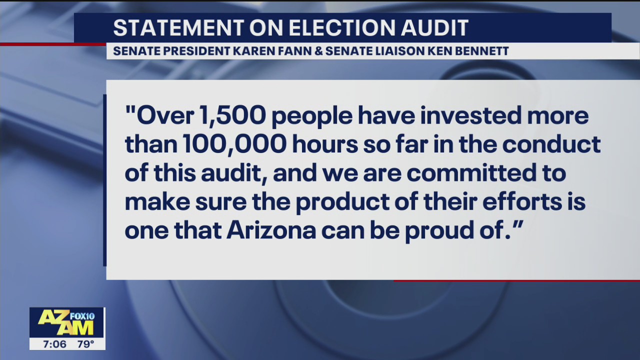 Senate liaison Ken Bennett will remain with Arizona election audit