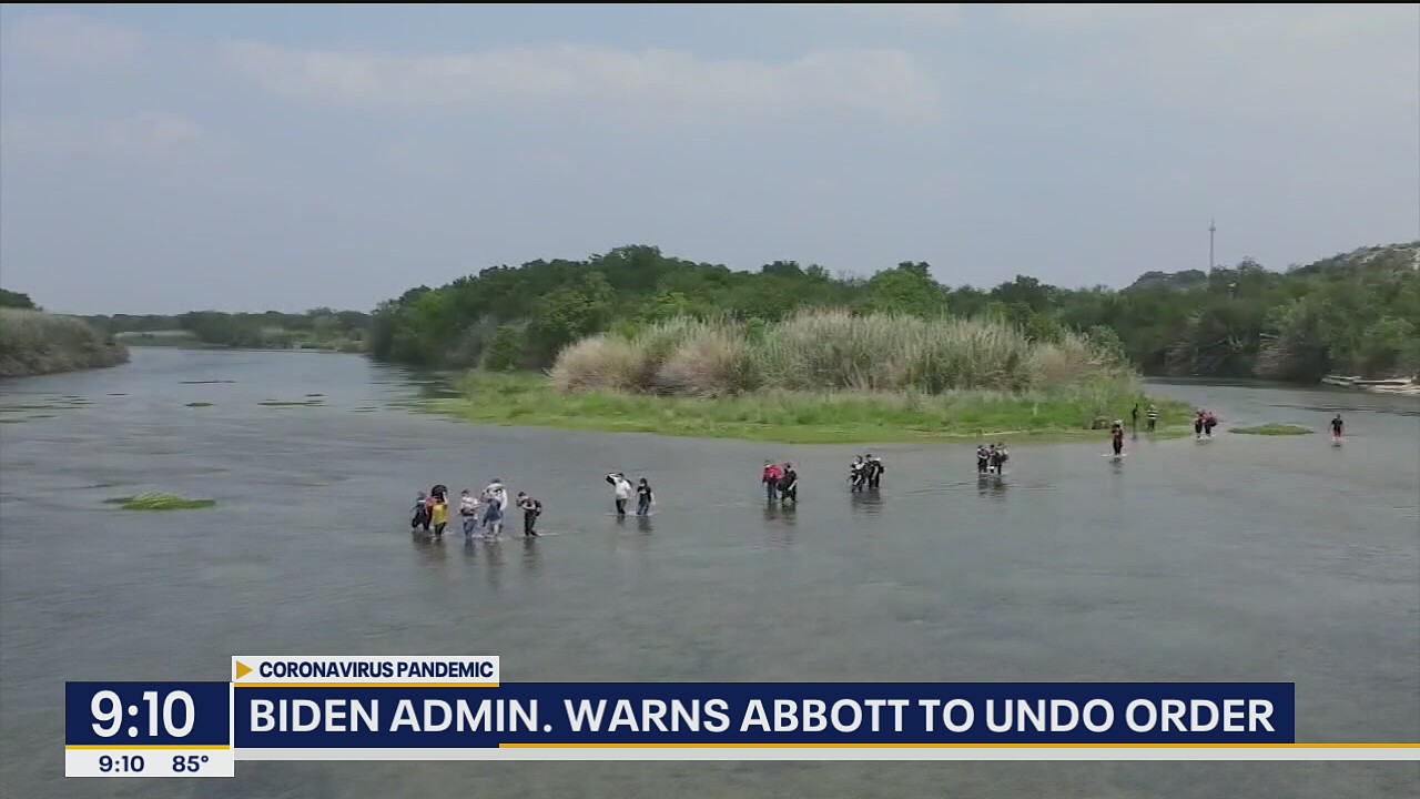 Biden administration warns Abbott to undo order