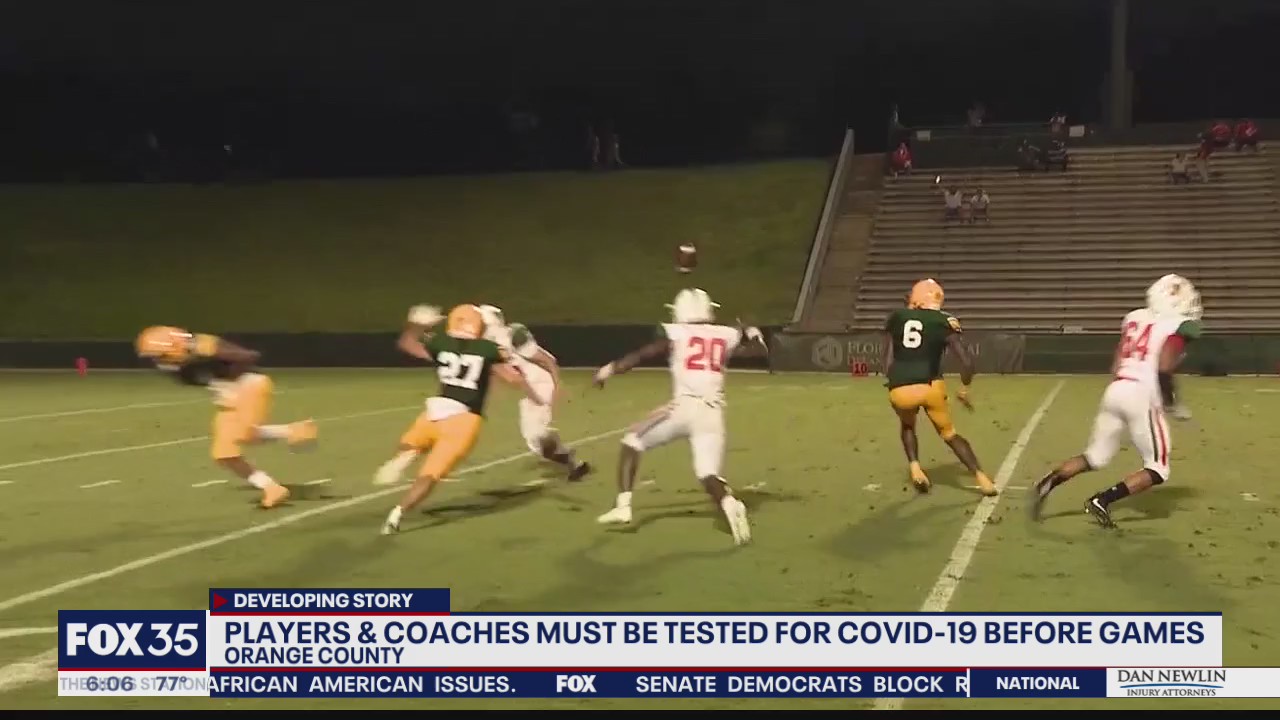 Orange County football players, coaches must be tested for COVID-19 before games