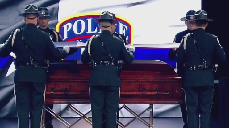 Slain San Marcos Police Officer honored at funeral 1 year after death