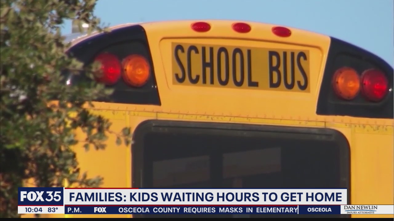 Kids getting home late because of bus delays