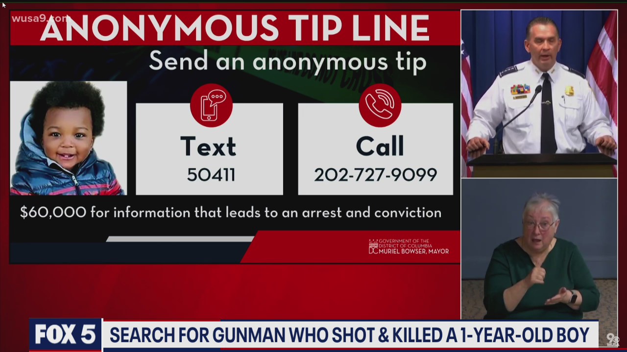 Manhunt underway for 1-year-old's killer