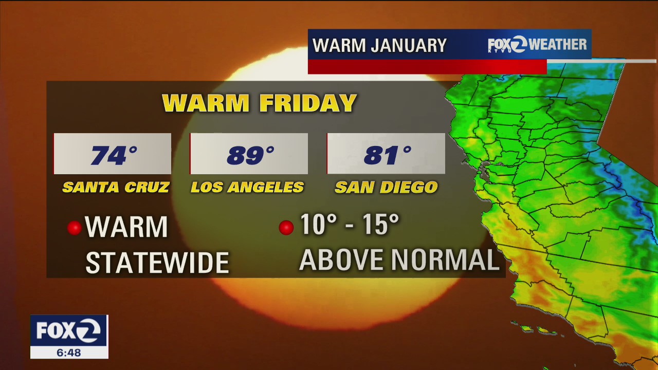 Weather forecast: Warm weather on tap