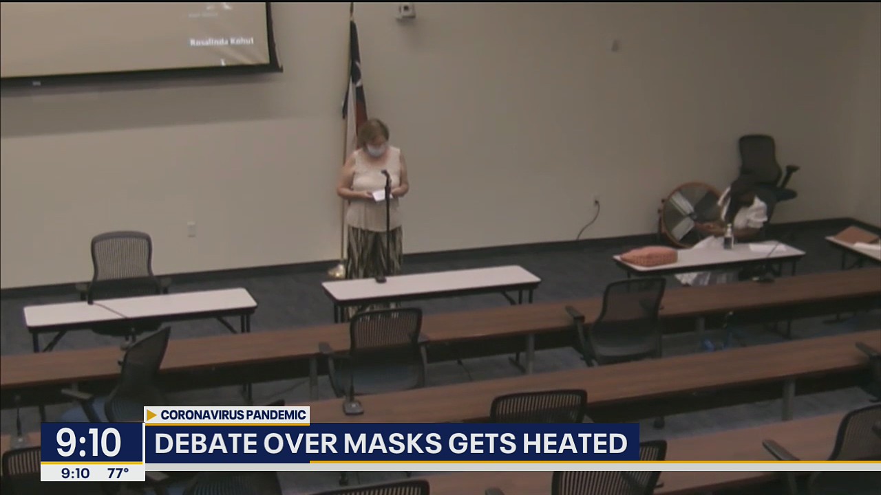 Public speakers moved to new room after refusing to wear masks at Dallas ISD board meeting