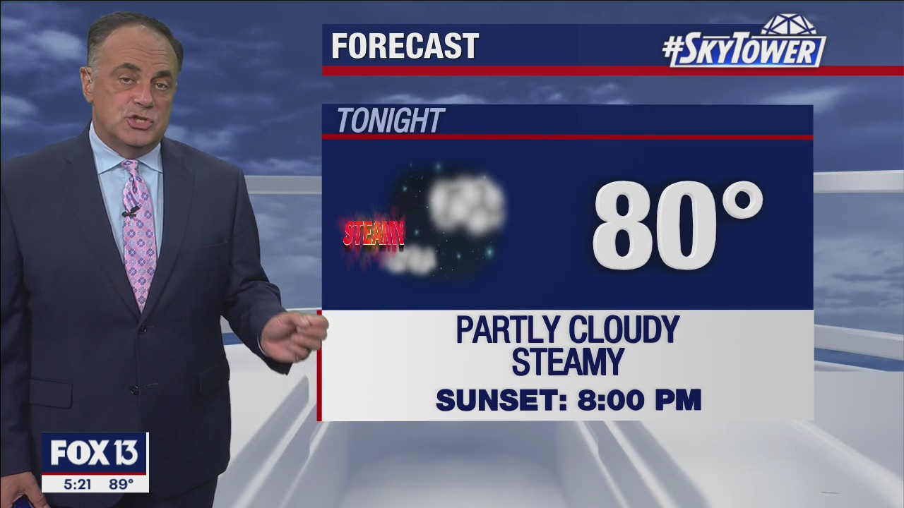 Monday evening weathercast