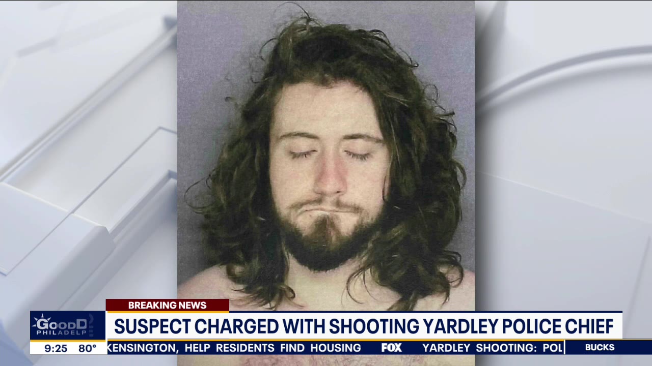 Suspect charged with attempted murder in shooting of Yardley police chief