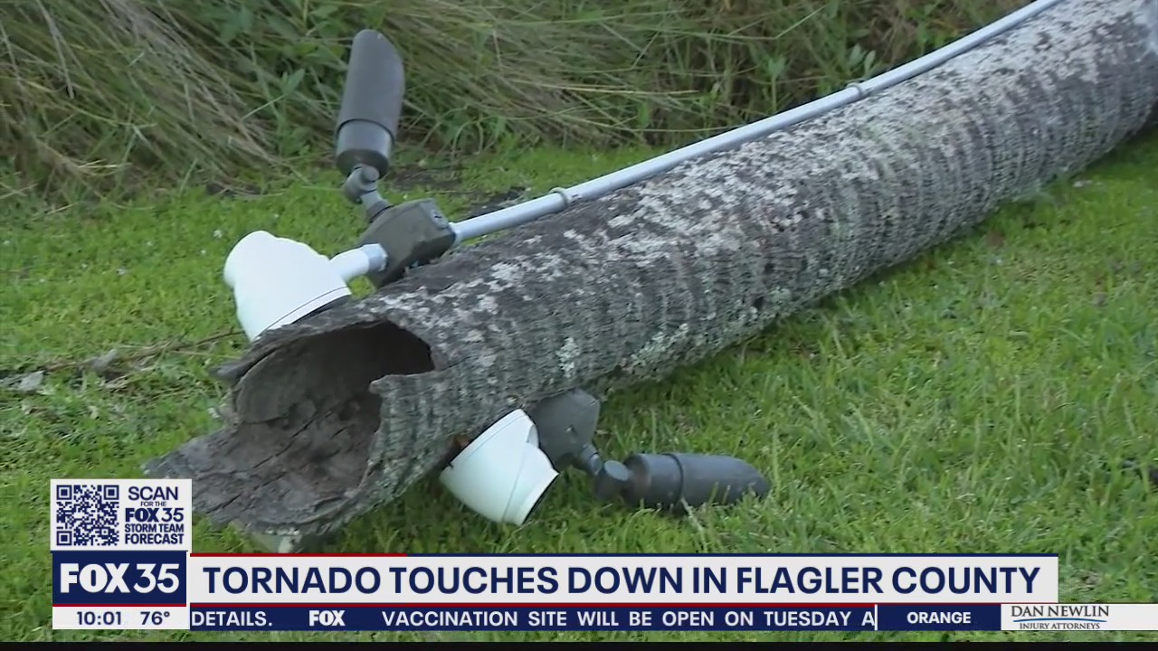 FOX 35 speaks to man who experienced tornado in Flagler County